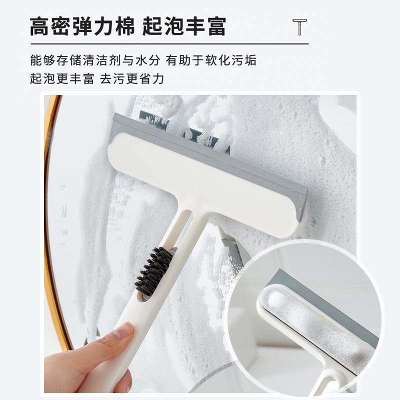 Glass Cleaning Tool For Home Bathroom, Double-Sided Window Scraper, Cleaning And Maintenance Tool, Screen Cleaner, Cleaning Brush, Glass Scraper - Image 5